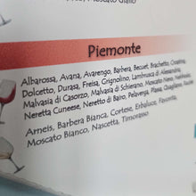 Load image into Gallery viewer, Italië wijn kaart druivenrassen per regio.