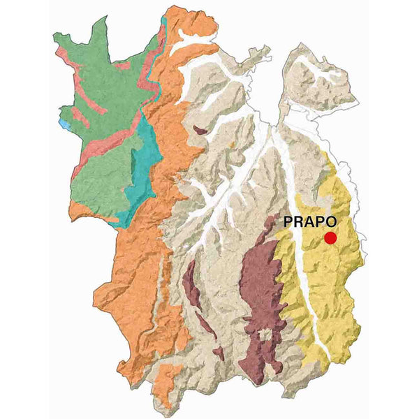 Geologische kaart van de Barolo MGA Prapo.