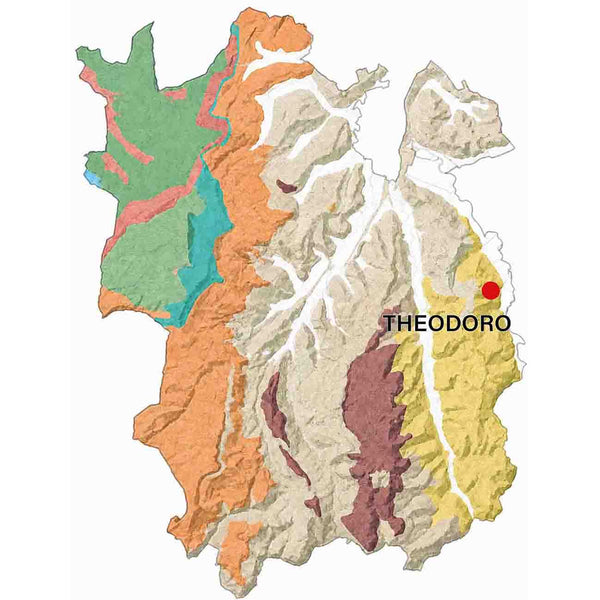 Geologische kaart van de Barolo MGA Teodoro.