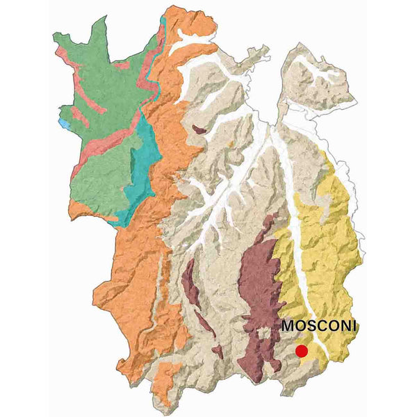 Geologische kaart van de Barolo MGA Mosconi.