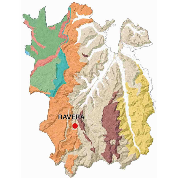 Geologische kaart van de Barolo MGA Ravera.