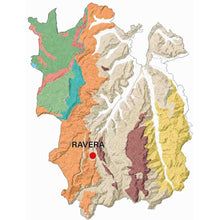 Load image into Gallery viewer, Geologische kaart van de Barolo MGA Ravera.

