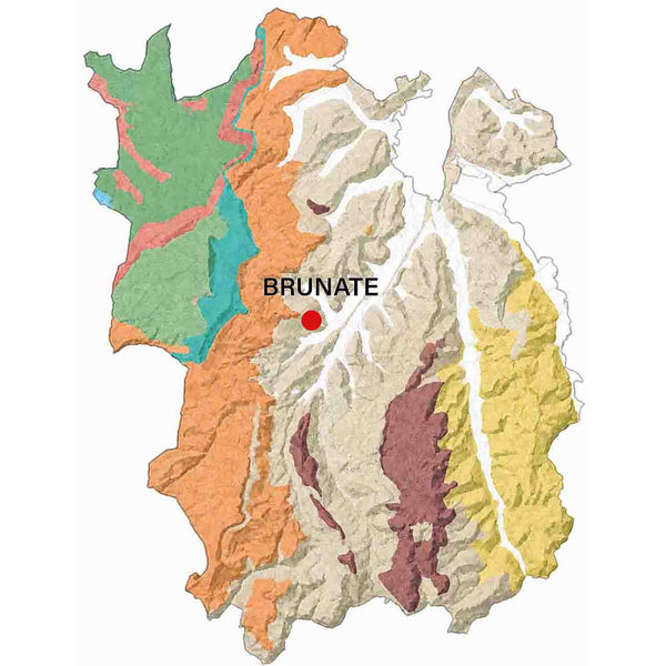 Geologische kaart van de Barolo MGA Brunate.