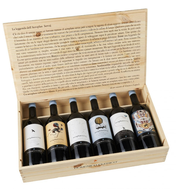 6 x Domenico Clerico - Barolo Aeroplanservaj (Serralunga) 2021 in een houten geschenkdoos.