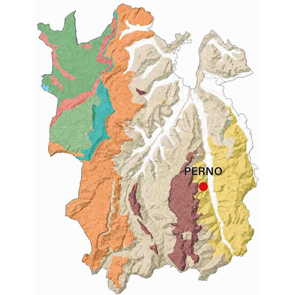 Geologische kaart van de Barolo MGA Perno.