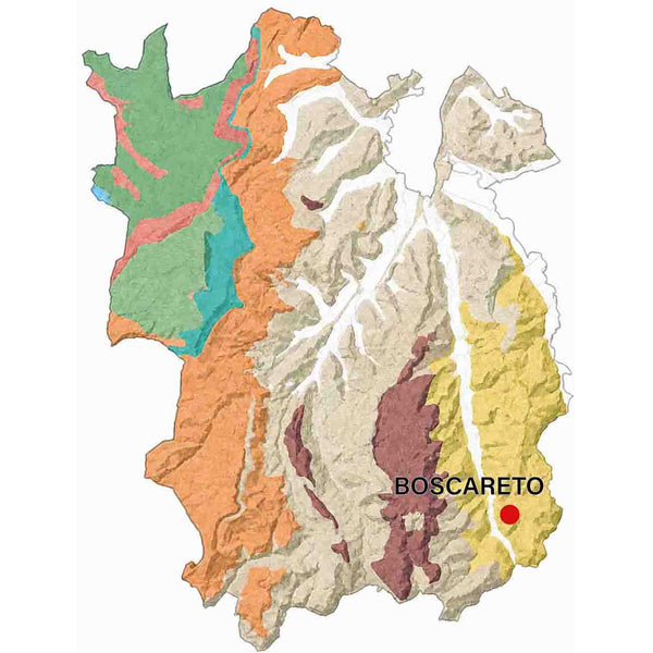 Geologische kaart van de Barolo MGA Boscareto.