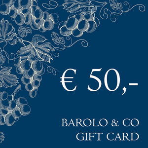 BAROLO & CO cadeaukaart. Geef Barolo cadeau van BAROLO & CO