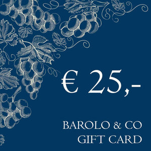 BAROLO & CO cadeaukaart. Geef Barolo cadeau van BAROLO & CO
